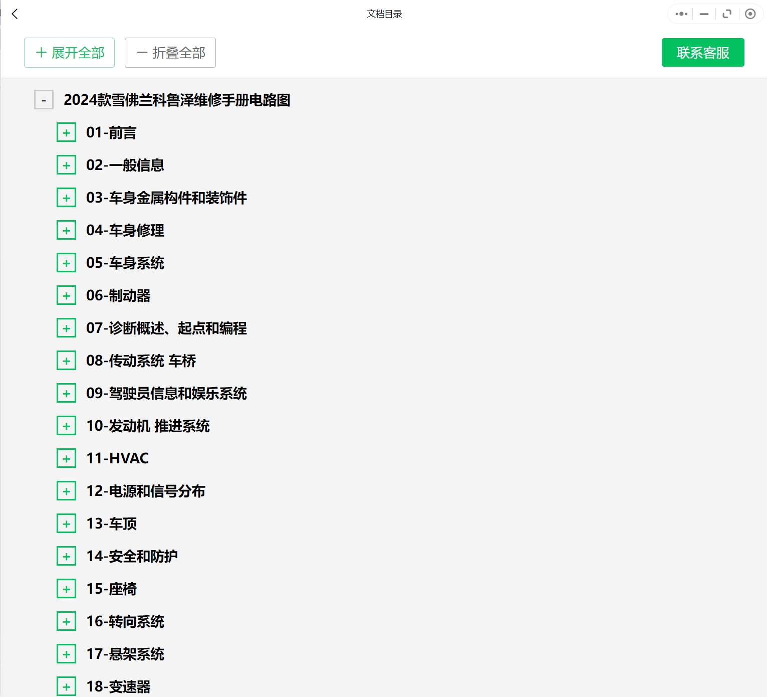 2005-2024年款雪佛蘭汽車維修手冊和電路圖[資料更新]